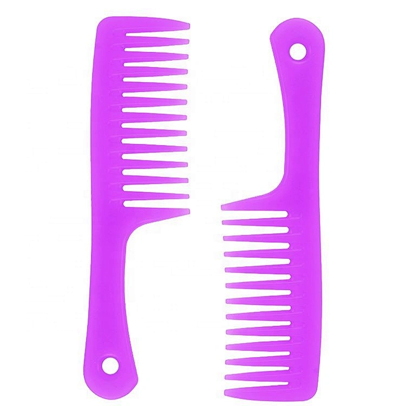 Plastic Material Wide Tooth Barber Comb With Logo Natural Hair Custom woman dye comb