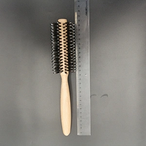 wholesale custom logo wooden 100% boar bristle hard wave crown hair brush curved for mens