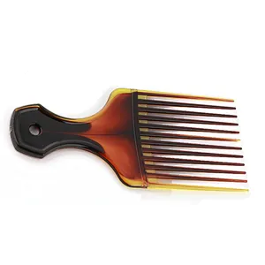 Xinlinda brand hot selling durable amber Customized Logo Colors Afro head massage beard comb
