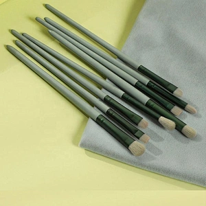 Private Label Makeup Brush Set Custom Foundation Fan Brush Eye Shadow Shaving Brush Flat Brush Smudge Brush Face Concealer