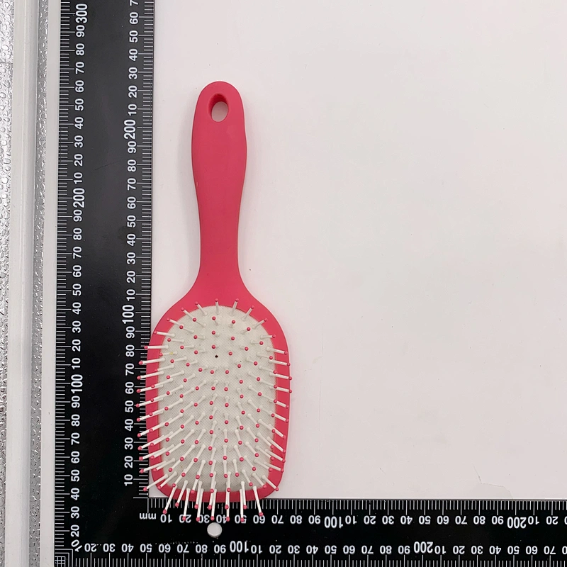 Professional Private Label Plastic Bling Electroplate Paddle Detangling Hair Brush