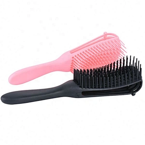 Custom Eight Moving Arms Head comb Curve Vent Fast Drying Detangling Hair Brush