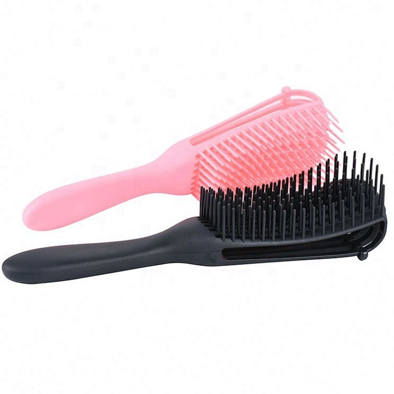 Custom Eight Moving Arms Head comb Curve Vent Fast Drying Detangling Hair Brush
