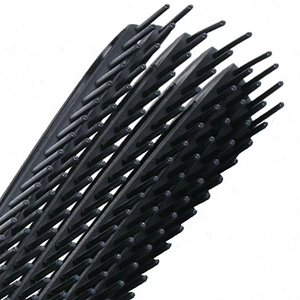 PVC box set custom printed wave eight lines teeth air drying wet detangling flexible teeth hair brush