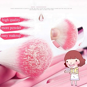 24Pcs Set Pink Black Makeup Distributor Brochas De Maquillaje Professionals Make Up Kit With Pu Leather Bag Brush