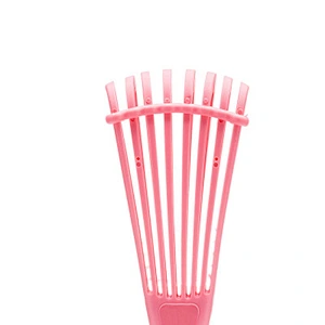 Wanmei Wholesale Custom Logo Products Eight Rows Detangling Massage Detangle Hair Brush For Curly