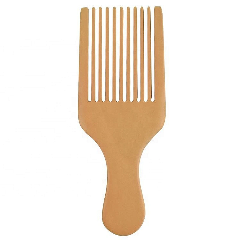 Wholesale Custom Logo High Quality Sandalwood Wide Tooth  men's styling Afro Pick Hair Comb