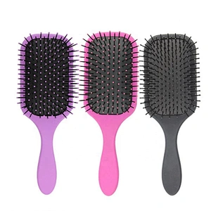 Paddle Hair Brush With Soft Cushion Detangling And Smoothing For Men, Women Kids, Detangler All Types