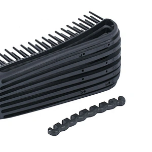 Black Personalized cheap wet detangling detachable curve vent fast drying hair brush
