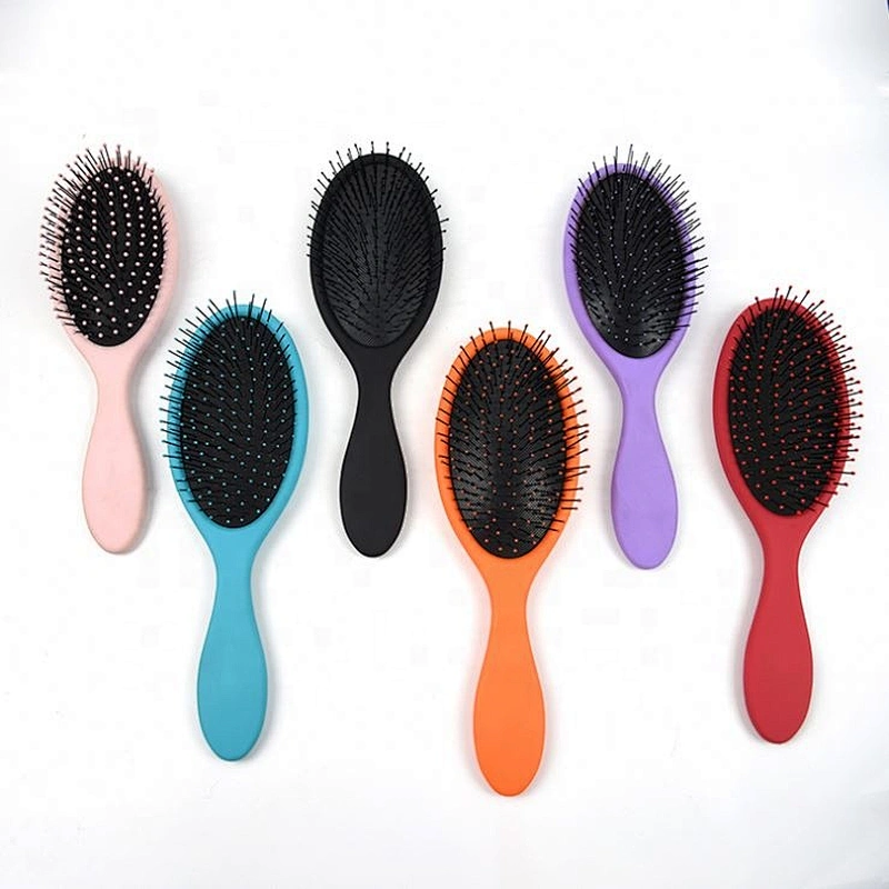 High quality personalized logo ABS colorful hair round brush