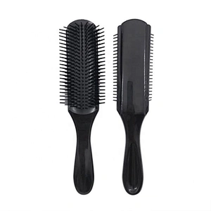 Amazon Hot Sell 2019 Personalized Nylon Bristles 9 Row Denman Hair Brush