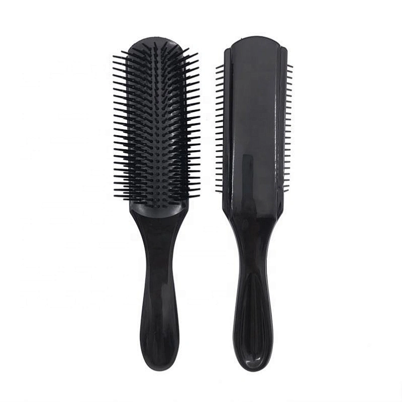 Amazon Hot Sell 2019 Personalized Nylon Bristles 9 Row Denman Hair Brush