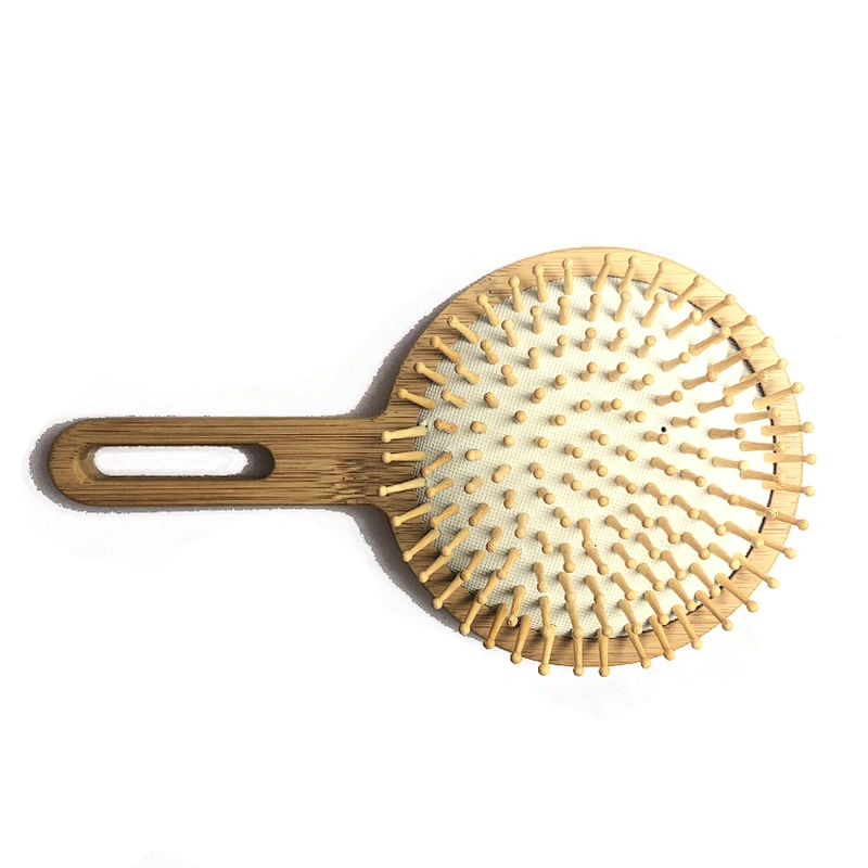 Xinlinda brand new style healthy round with handle custom wooden comb
