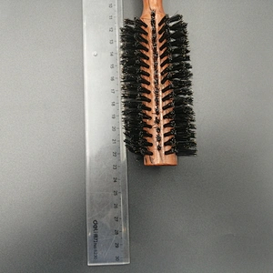 Nature environment-friendly degradable wooden roller hair brush