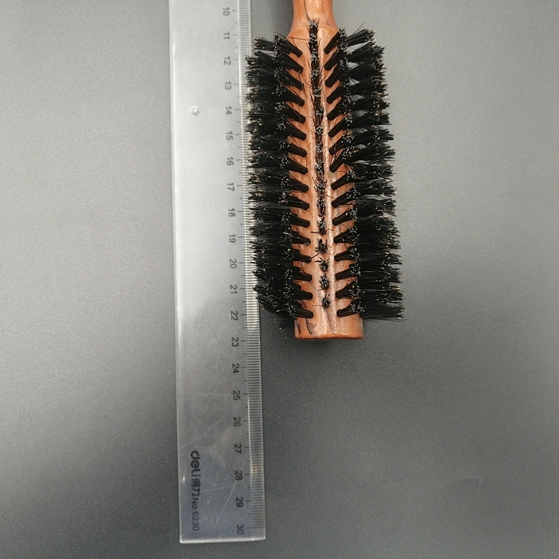 Nature environment-friendly degradable wooden roller hair brush