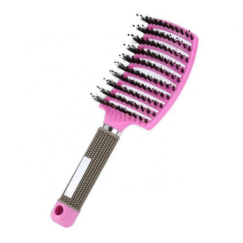 2019 Women Hair Scalp Massage Comb Bristle & Nylon Hairbrush Wet Curly Detangle Brush For Salon Hairdressing Styling Tools