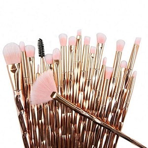 Multi-Function Brushes Kit 20 Pieces Makeup Brushes/Wooden Handle Rose Gold Brush Set/Custom Logo Make Up