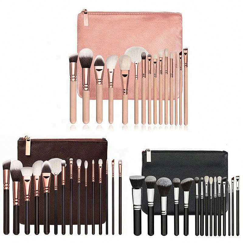 Wholesale New Style Cosmetics Lady Makeup Tools Brushes With Pu Bag Professional Brush Set -Mbbrush 0001