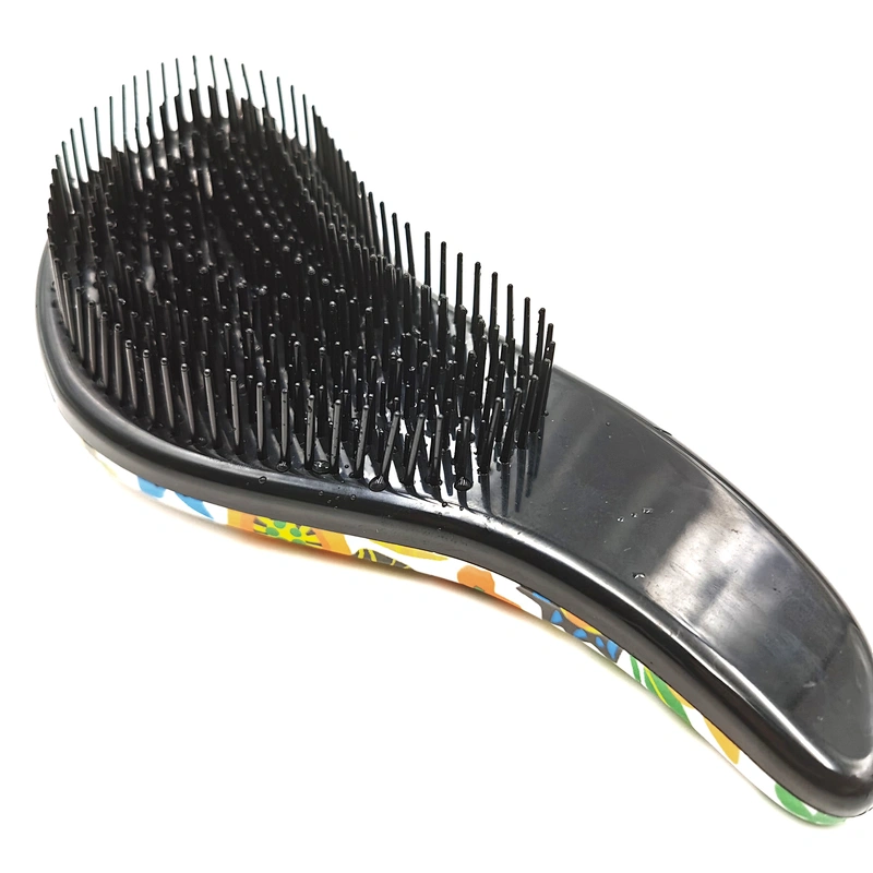 customized detangling TPE bristles hair brush