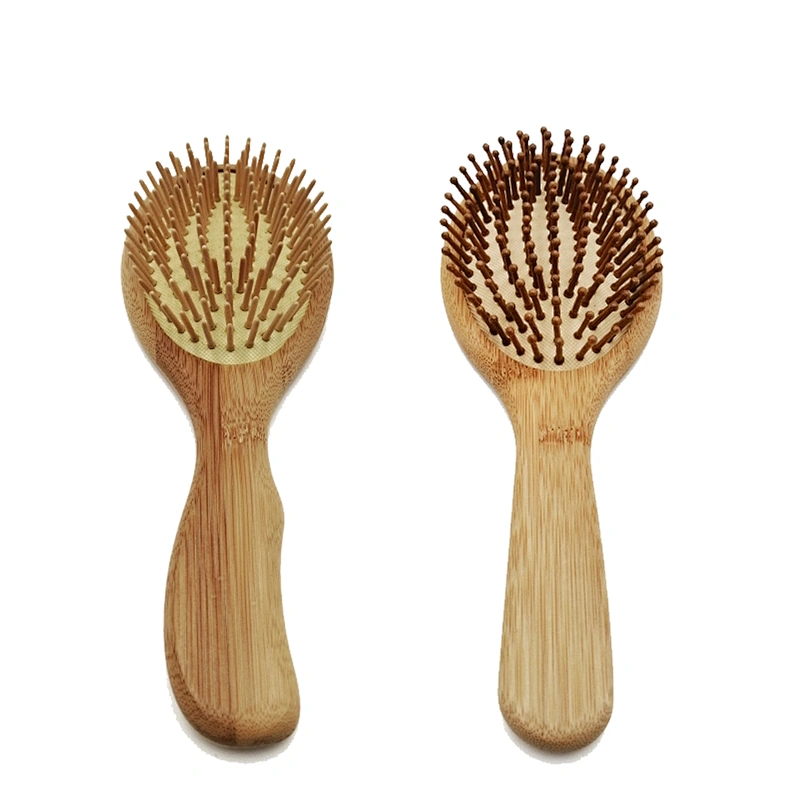 White Customized 2018 Selling Wig Eco Friendly Eco-friendly Bamboo Paddle Pins Brushes Wooden Half Round Hair Brush