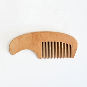 White paper box gift 2pcs pack child care brush comb set natural wooden soft goat bristle baby hair brush