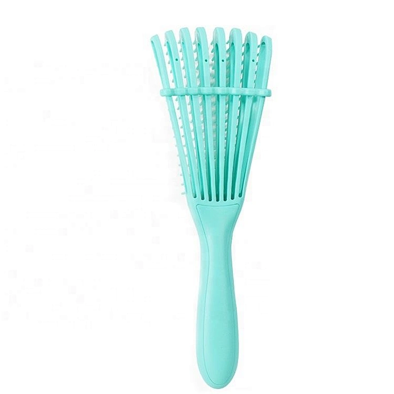 Green Easy Detangle Comb Private Label Silicone Curly Bristle Detangling Hair Brushes Manufacturers