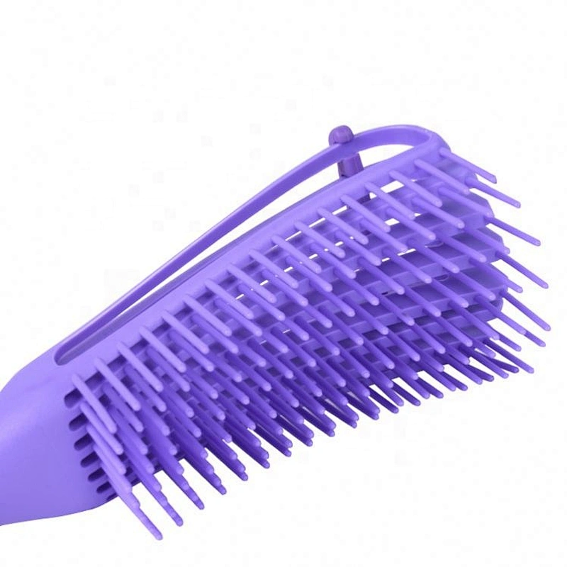 Custom-made logo  Fast Drying 8 rows Anti-Static Scalp Massage soft flexible teeth detangler Hair Brush