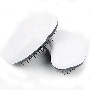 2020 Hot sale cheap durable plastic cover TPE tooth detangling hairbrush