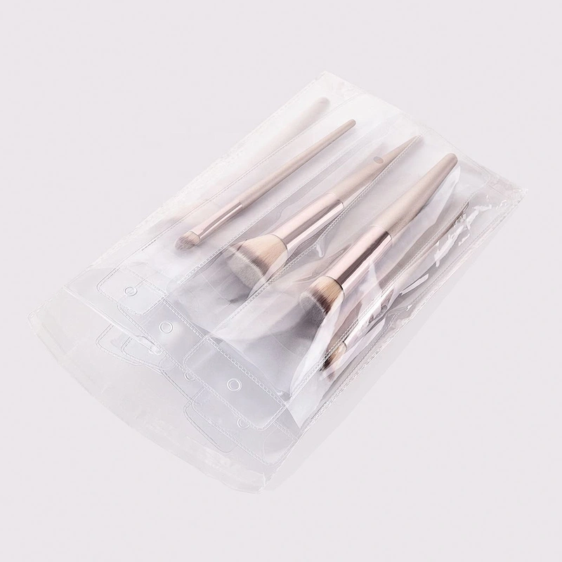 Gold Foundation Powder Blush Kabuki Make up Tools Beauty Brochas De Maquillaje Makeup Brushes Set Champagne Fan Brush Eye Shadow