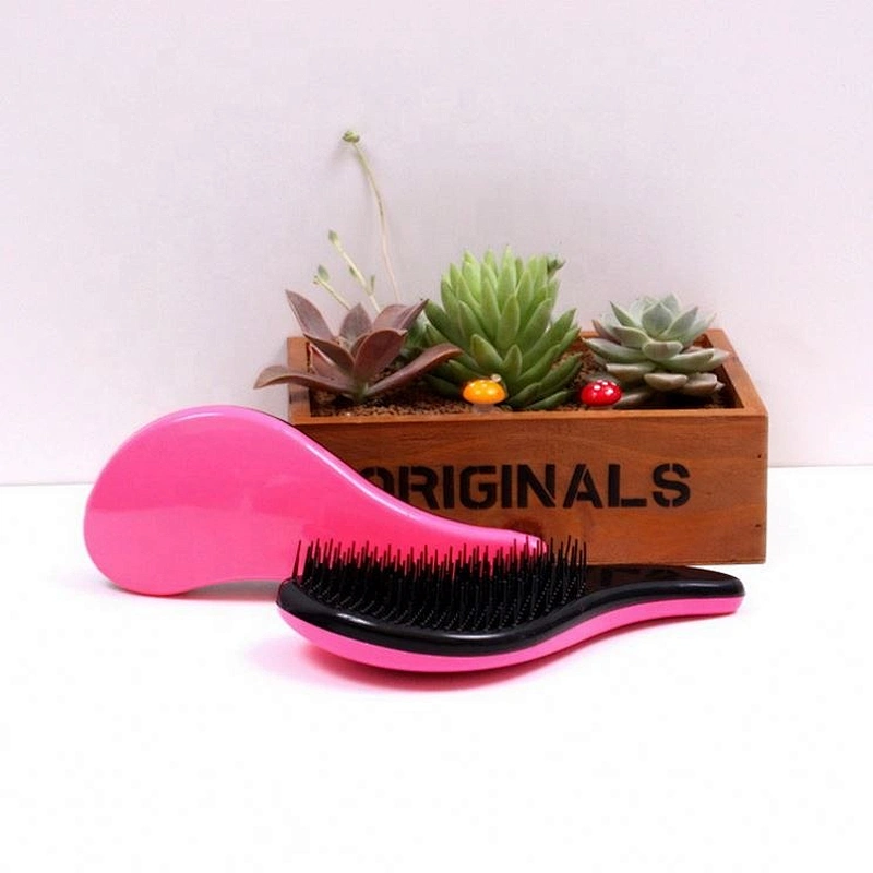 Wholesale Magic Anti-static Handle Tangle Massage Plastic Detangling Hair Brush