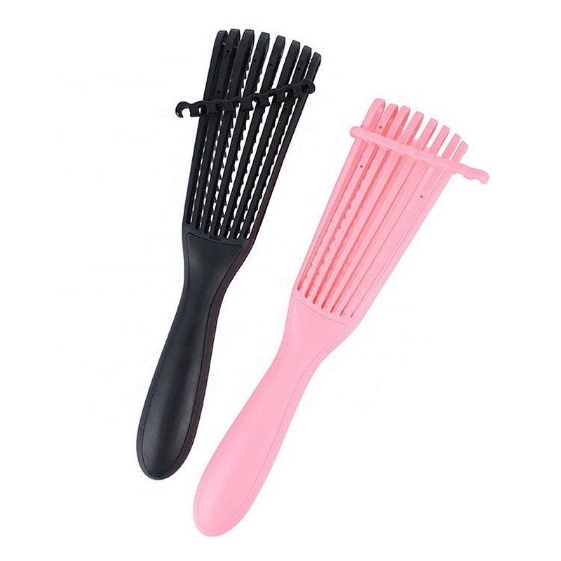 Hot sale fashional comfortable multicolor bristles octopus 8 rows detangler brush