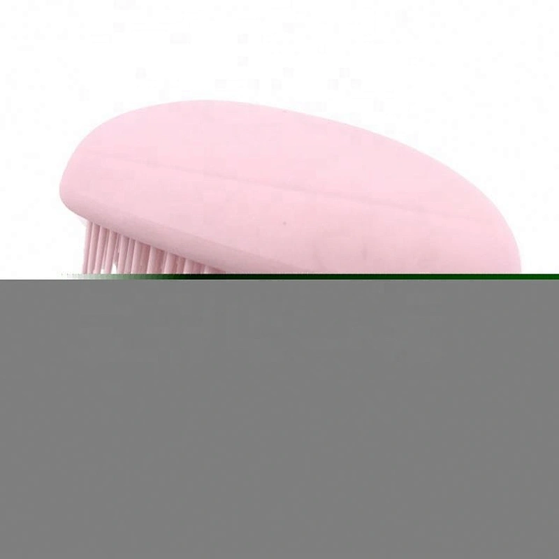 Rubber Coating Egg Shape Detangling Hair Brush With Soft Touch