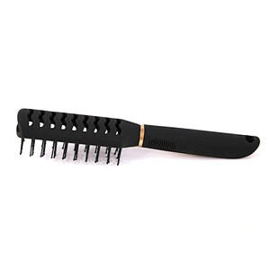 Xinlinda brand ladies fashion high quality black plastic hair brush custom logo hair brush dildo