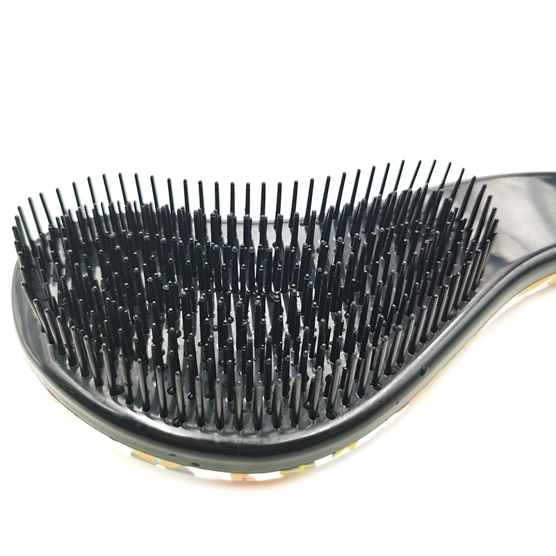 customized detangling TPE bristles hair brush