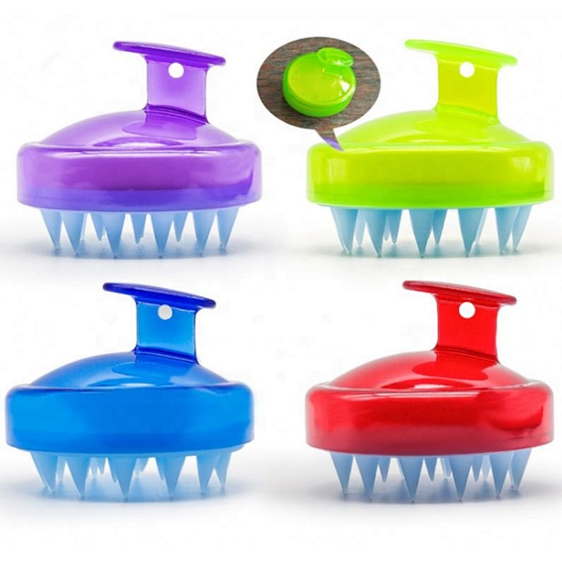 Hair Brush Manual Silicone Scalp Massager Shampoo For Growth