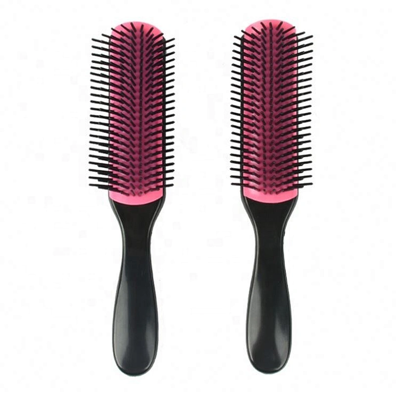 Large 9 Row Hair Styling ionic denman air cushion massage hair brush for men's hair style