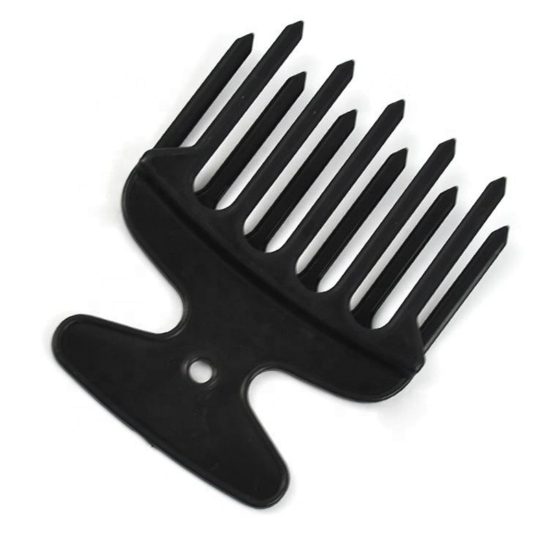 Professional plastic hair afro picks double tooth comb hairdressing styling tool hair clipper comb