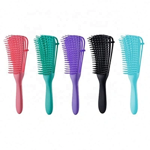 Women Curly Hair Detangling Brush High Quality Eight Rows Styling Comb