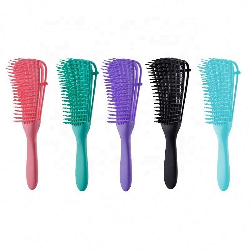Women Curly Hair Detangling Brush High Quality Eight Rows Styling Comb