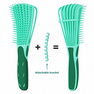 Best Private Logo Wet Afro Detangle Comb Detangling Hair Brush For Curly