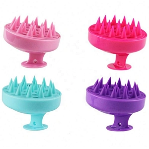 Hair Brush Manual Silicone Scalp Massager Shampoo For Growth