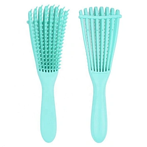 Amazon hot sale eight free moving arms Plastic 8 Rows Anti-Static Scalp massage detangle Women's Hair Detangling Brush