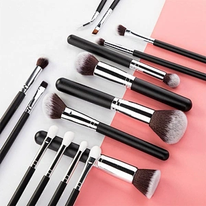 New Multi - Function 15 Makeup Set Wooden Handle Nylon Hair Brush