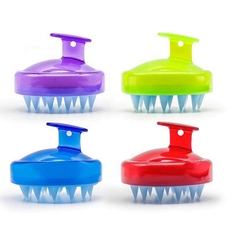 Hair Scalp Massager Shampoo Brush Soft Silicone Head