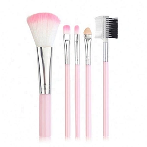 Free Sample 5Pcs Private Label Professional Makeup Brush Custom Set With Plastic Handle