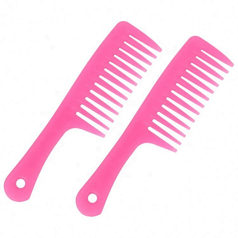 Custom Logo Large size acetate wide Tooth Barber Use Plastic Hair Detangling styling Comb