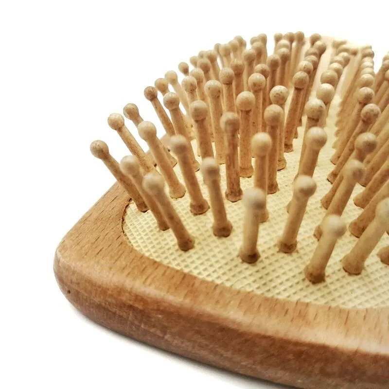 Goat Baby Hair Brush Wooden Hair Brush and Comb Set Waterproof