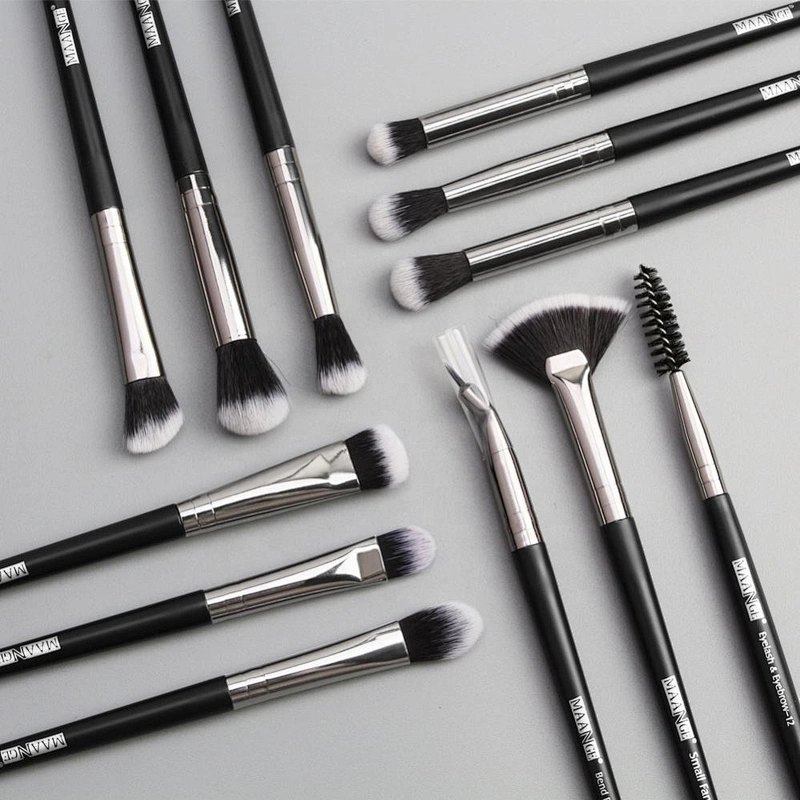 12Pcs Premium Face Cosmetic Brushes High Quality Makeup Brush Set For Foundation Blending Blush Concealer Eye   Shadow Eyebrow