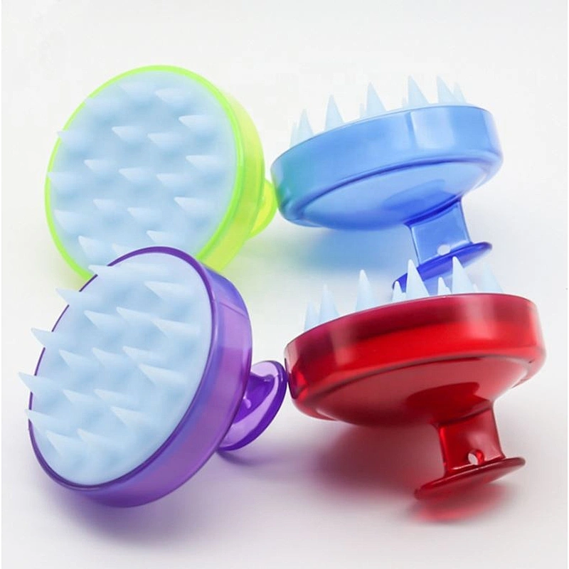 Silicone Manual Head Hair Scalp Massage Massager Shampoo Brush, For Growth