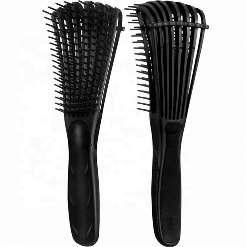Good Quality Soft Rubber Handle Detangling Eight-Claw Hair Brush For Curly